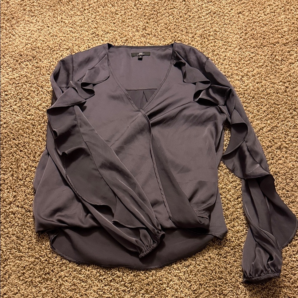 My Michelle Women's Blouse in Deep Gray